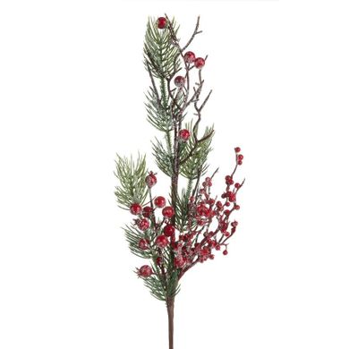 Eurofirany, gałązka świąteczna dekoracyjna, 55 cm, zielony