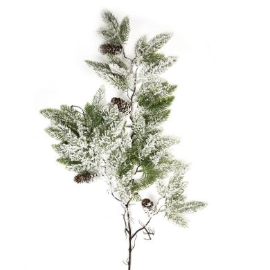 Eurofirany, gałązka świąteczna dekoracyjna, 88-48 cm, zielony