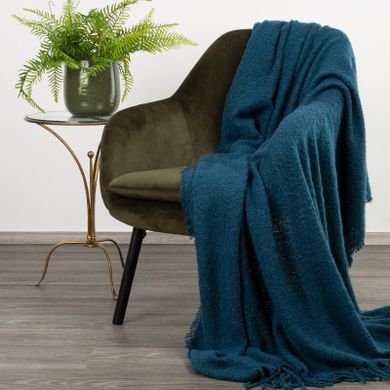 Eurofirany, koc Bela, 150-180 cm, granatowy