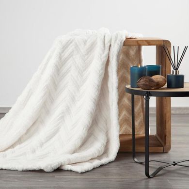 Eurofirany, koc d91 jodła, 150-200 cm, kremowy