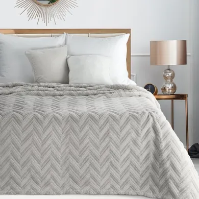 Eurofirany, koc d91 jodła, 170-210 cm, srebrny