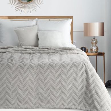 Eurofirany, koc d91 jodła, 200-220 cm, srebrny