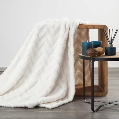 Eurofirany, koc d91 jodła, 70-160 cm, kremowy