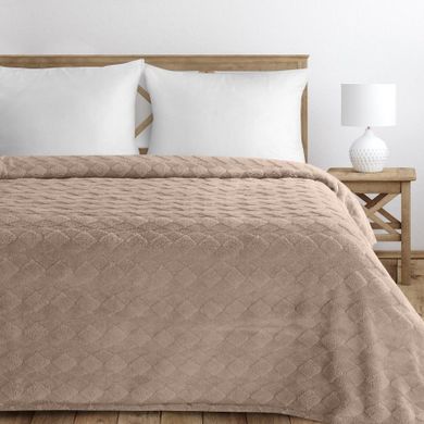 Eurofirany, koc d91, Nancy, 170-210 cm, ciemnobeżowy