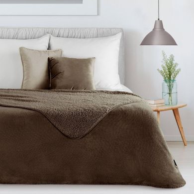 Eurofirany, koc, Tedy, 150-200 cm, ciemnobrązowy