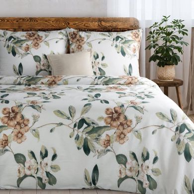 Eurofirany, komplet pościeli bawełnianej, Nikola, 160-200 cm, biały