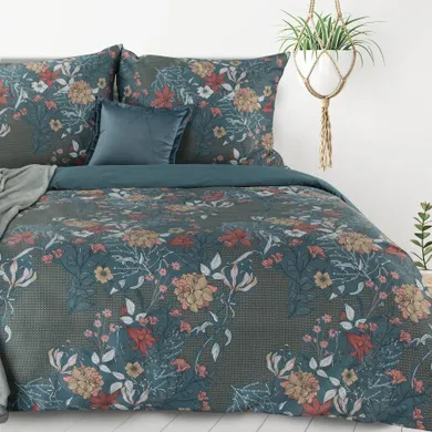 Eurofirany, komplet pościeli, Home, 160-200 cm, turkusowy