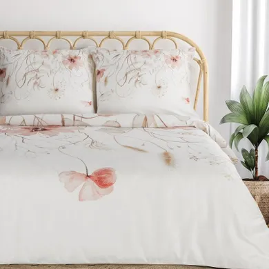 Eurofirany, komplet pościeli satynowej, premium24, 220-200 cm, biały