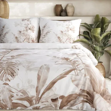 Eurofirany, komplet pościeli satynowej, premium25, 220-200 cm, biały