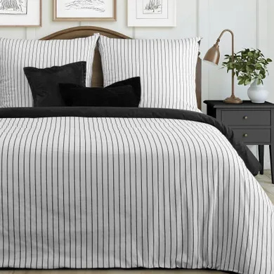 Eurofirany, komplet pościeli satynowej, Raya, 140-200 cm, biały