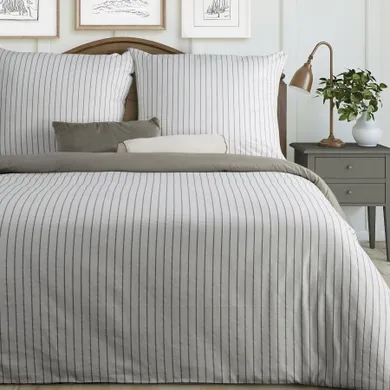 Eurofirany, komplet pościeli satynowej, Raya, 160-200 cm, biały