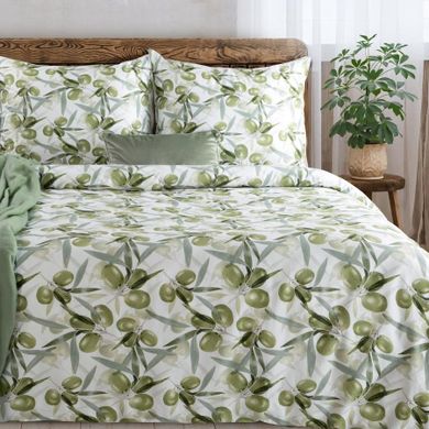 Eurofirany, komplet pościeli satynowej, spring, 220-200 cm, biały