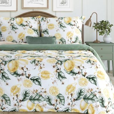 Eurofirany, komplet pościeli satynowej, spring 91, 220-200 cm, biały