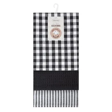 Eurofirany, komplet ręczników kuchennych, Lucy, 50-70 cm, biały