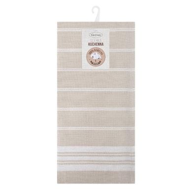 Eurofirany, komplet ręczników kuchennych, Rubi, 50-70 cm, beżowy