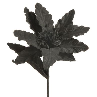 Eurofirany, kwiat Flore, 64 cm, czarny