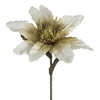 Eurofirany, kwiat flore, 64 cm, oliwkowy