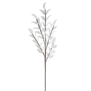 Eurofirany, kwiat flore, 95 cm, biały