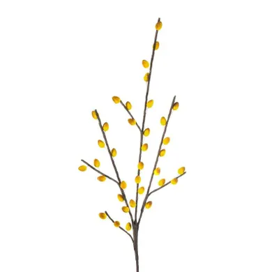 Eurofirany, kwiat Flore, długość 96 cm, długość ozdoby 68 cm/3 żółty