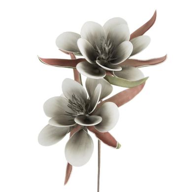 Eurofirany, kwiat Flore, popielaty