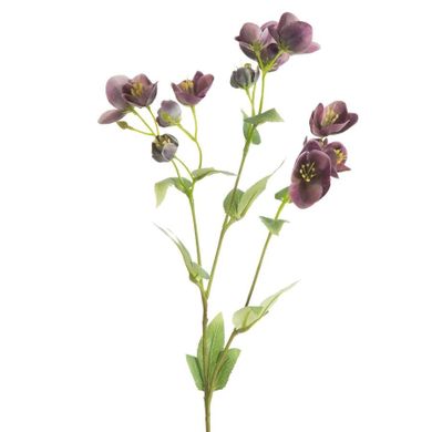 Eurofirany, kwiat natu, 40 cm, fioletowy