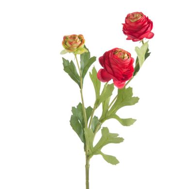 Eurofirany, kwiat Natu, 44 cm, czerwony