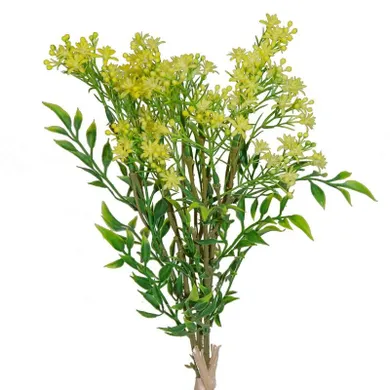 Eurofirany, kwiat Natu, długość 50 cm, długość z kwiatuszkami 30 cm, śr kwiat 1,5 cm, żółty
