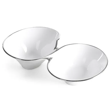 Eurofirany, misa dekoracyjna, Elene, 28-16-7 cm, biały