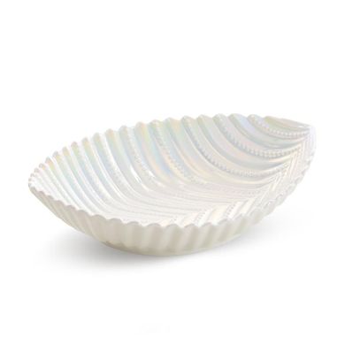 Eurofirany, misa dekoracyjna, Nela, 24-18-7 cm, perłowy