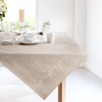 Eurofirany, obrus Colette, 85-85 cm, złoty