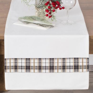 Eurofirany, obrus świąteczny, Angel, 40-140 cm, biały
