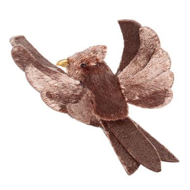 Eurofirany, ozdoba świąteczna, 12-10-7 cm, brązowy