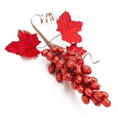 Eurofirany, ozdoba świąteczna, 35-12 cm, czerwony