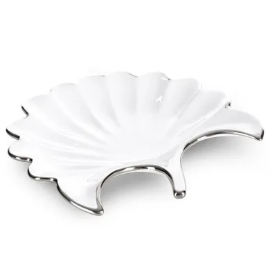 Eurofirany, patera dekoracyjna, Abbi, 25-25-4 cm, biały