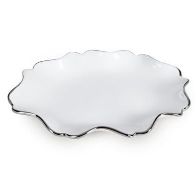 Eurofirany, patera dekoracyjna, Auren, 30-21-4 cm, biały