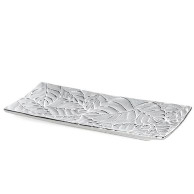 Eurofirany, patera dekoracyjna, Miriam, 31-13-3 cm, srebrny