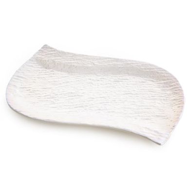 Eurofirany, patera dekoracyjna, Nina, 26-18-2 cm, perłowy