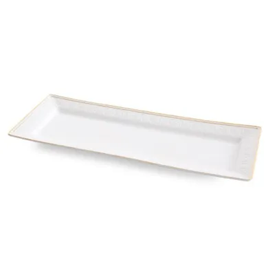 Eurofirany, patera dekoracyjna, Olivia, 39-15-3 cm, biały