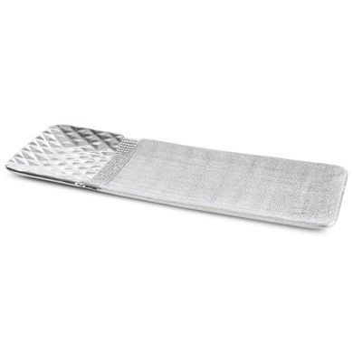 Eurofirany, patera dekoracyjna, Solen, 39-13-3 cm, srebrny