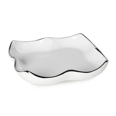 Eurofirany, patera dekoracyjna, Tony, 20-20-5 cm, biały