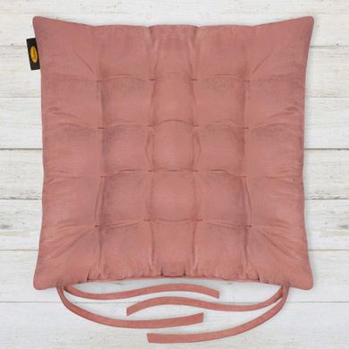 Eurofirany, poduszka na krzesło, Ada, 40-40-6 cm, różowy