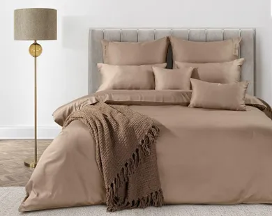 Eurofirany, pościel Elegant, 160-200 cm, jasnobrązowy