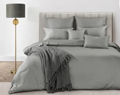 Eurofirany, pościel Elegant, 160-200 cm, stalowy