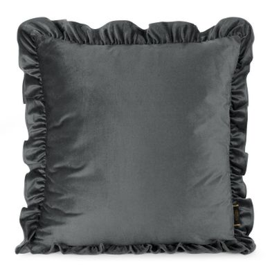 Eurofirany, poszewka Brenda, 45-45 cm, stalowy