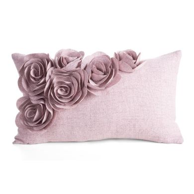 Eurofirany, poszewka Flores, 30-50 cm, różowy