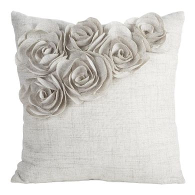 Eurofirany, poszewka Flores, 45-45 cm, beżowy