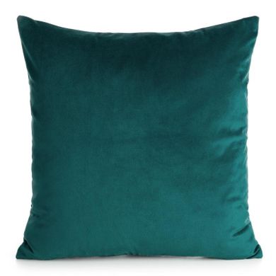 Eurofirany, poszewka Gaja, 45-45 cm, ciemnoturkusowy