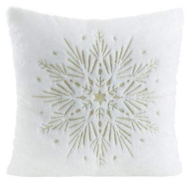 Eurofirany, poszewka świąteczna, 45-45 cm, biały