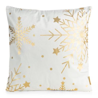 Eurofirany, poszewka świąteczna, 45-45 cm, biały