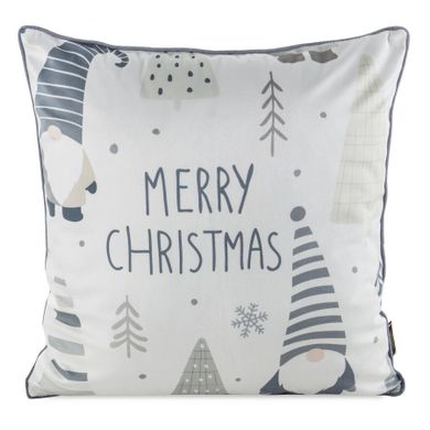 Eurofirany, poszewka świąteczna, 45-45 cm, biały